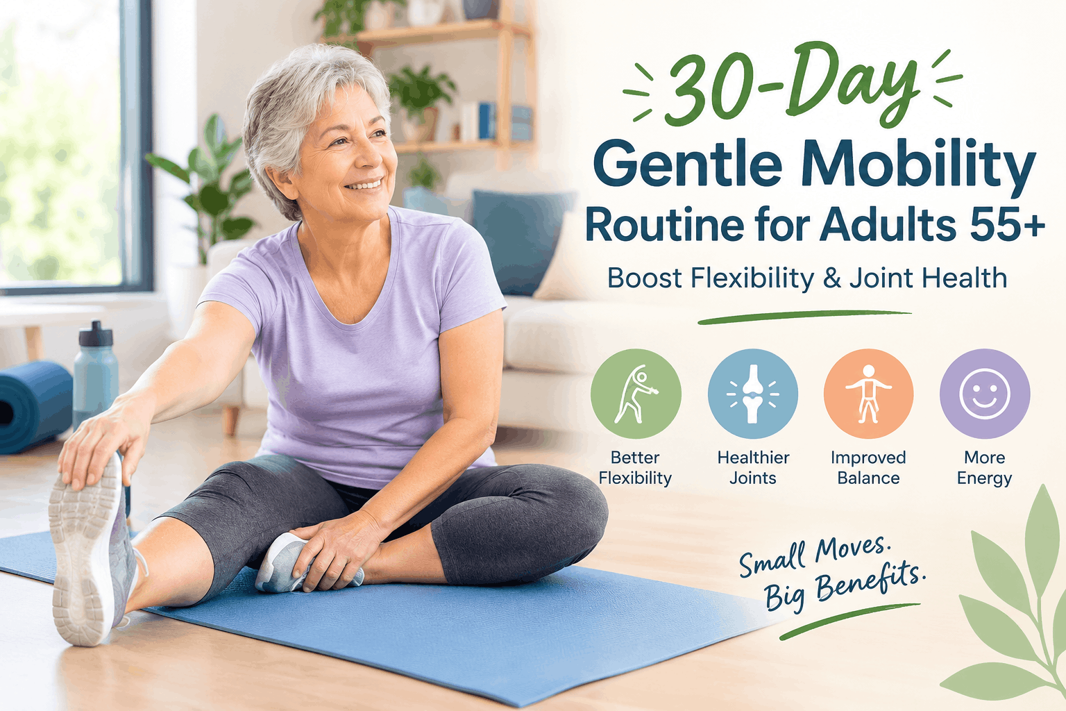 30‑Day Gentle Mobility Routine for Adults 55+: Boost Flexibility & Joint Health