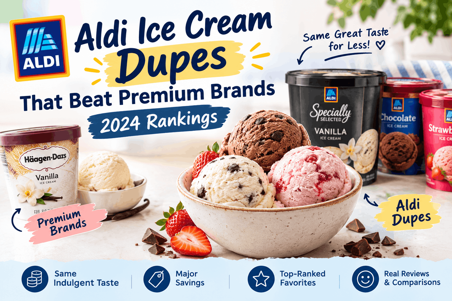 Aldi Ice Cream Dupes That Beat Premium Brands – 2024 Rankings