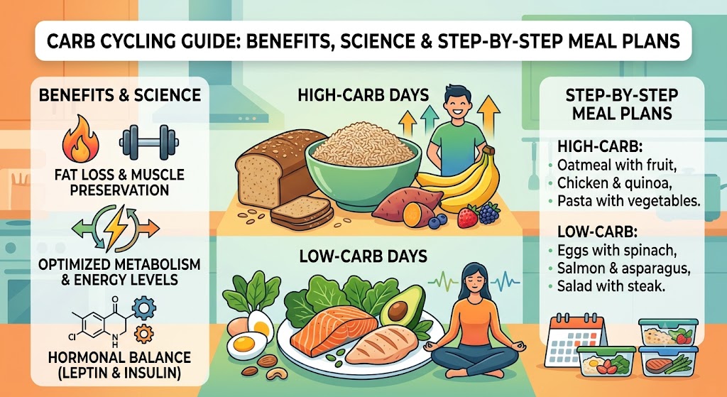 Carb Cycling Guide: Benefits, Science & Step‑by‑Step Meal Plans