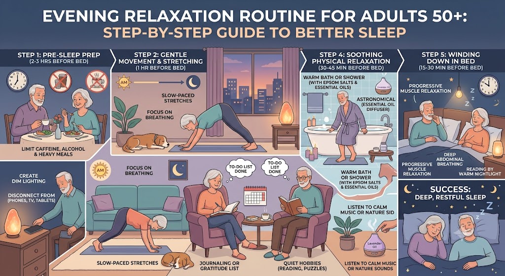 Evening Relaxation Routine for Adults 50+: Step‑by‑Step Guide to Better Sleep