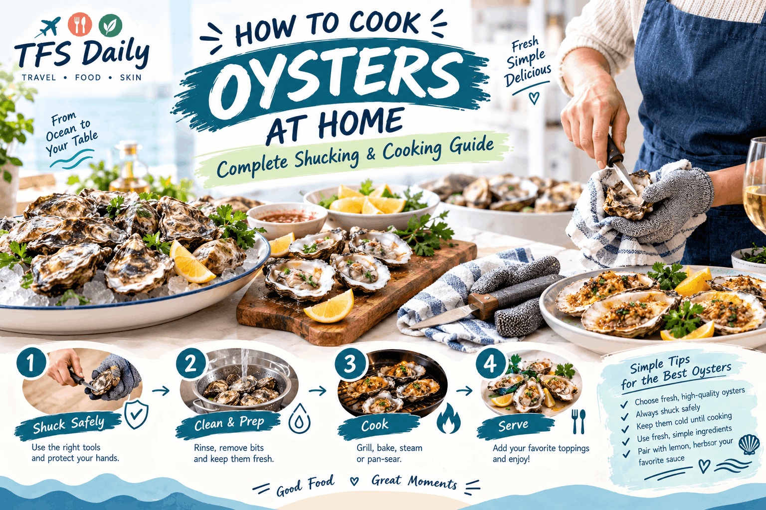 How to Cook Oysters at Home: Complete Shuffling & Cooking Guide