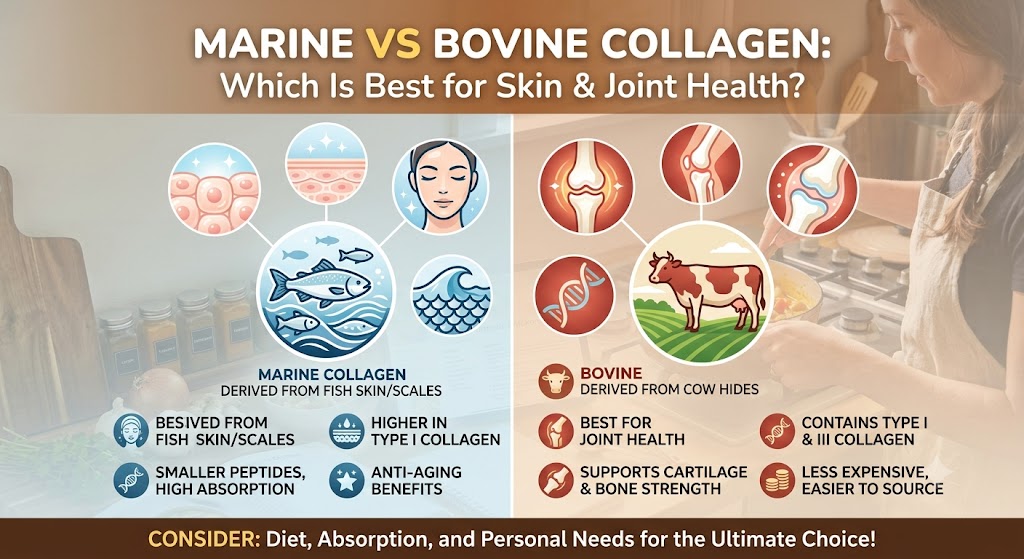 Marine vs Bovine Collagen: Which Is Best for Skin & Joint Health?