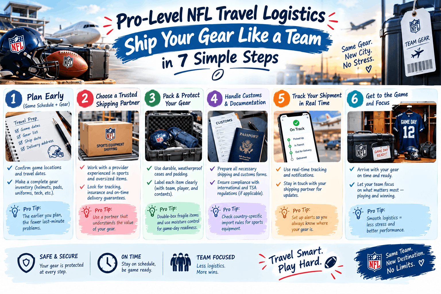 Pro-Level NFL Travel Logistics: Ship Your Gear Like a Team in 7 Simple Steps