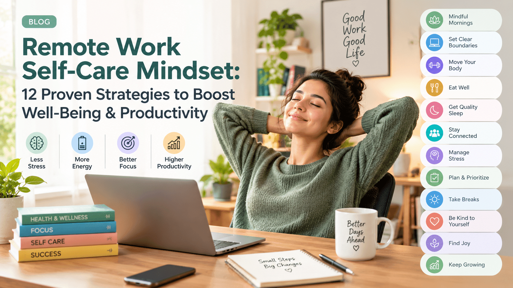 Remote Work Self‑Care Mindset: 12 Proven Strategies to Boost Well‑Being & Productivity