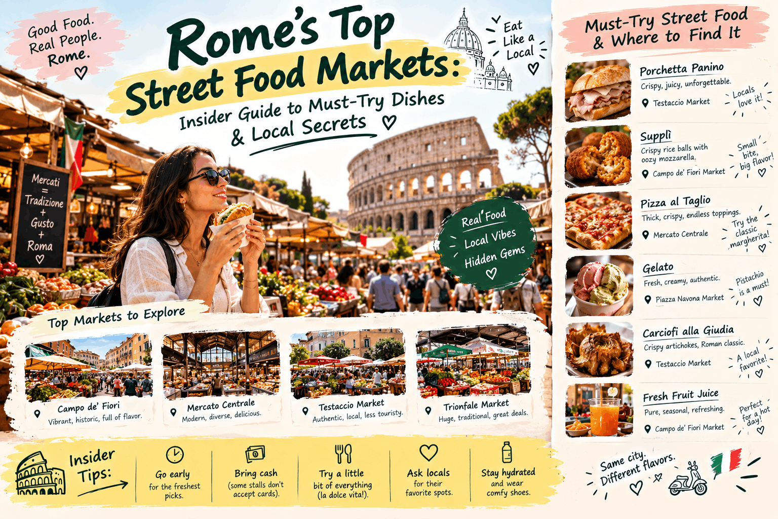Rome’s Top Street Food Markets: Insider Guide to Must‑Try Dishes & Local Secrets