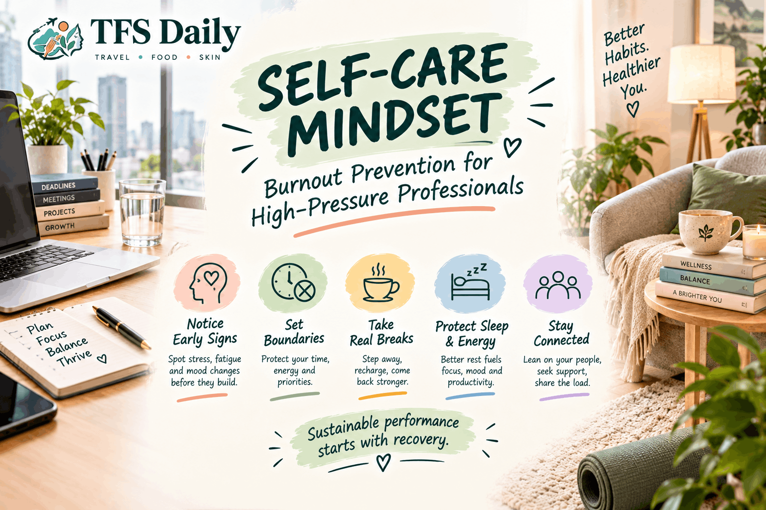 Self‑Care Mindset for Burnout Prevention: A Practical Guide for High‑Pressure Professionals