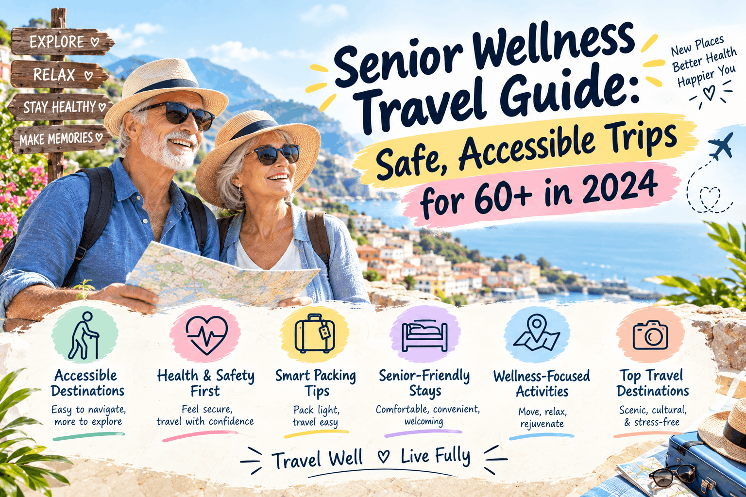 Senior Wellness Travel Guide: Safe, Accessible Trips for 60+ in 2024