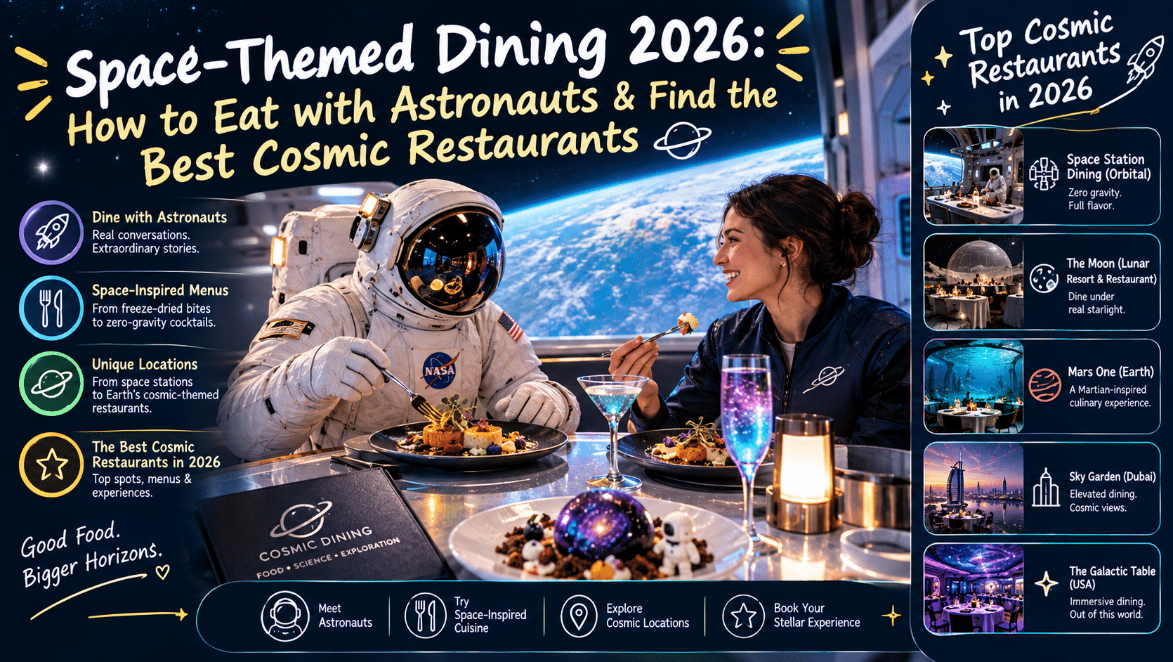Space-Themed Dining 2026: How to Eat with Astronauts & Find the Best Cosmic Restaurants
