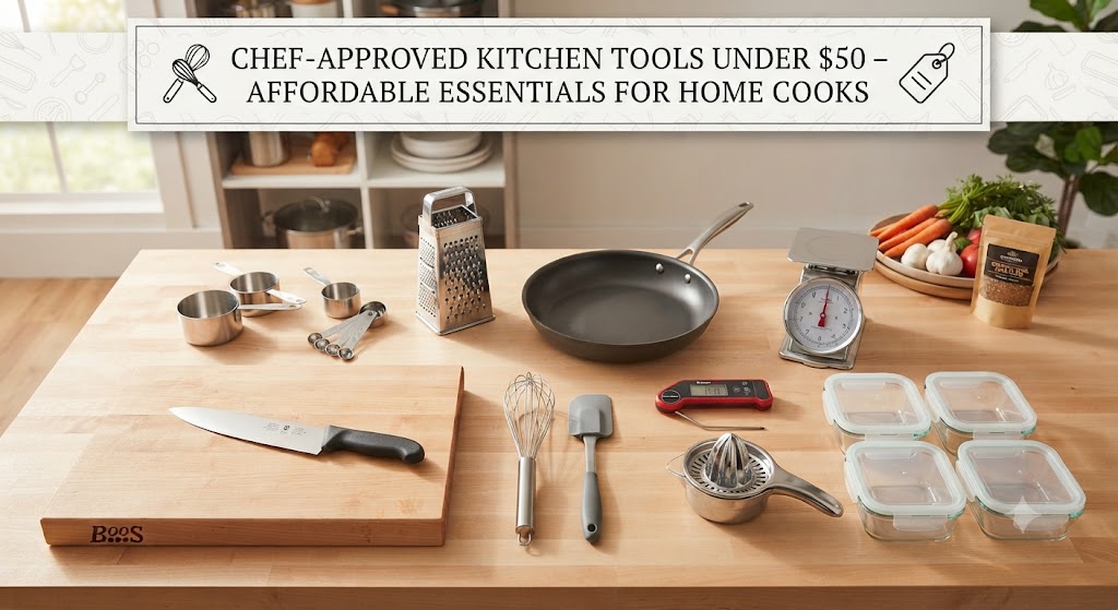 Chef‑Approved Kitchen Tools Under $50 – Affordable Essentials for Home Cooks