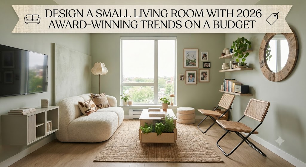 Design a Small Living Room with 2026 Award-Winning Trends on a Budget