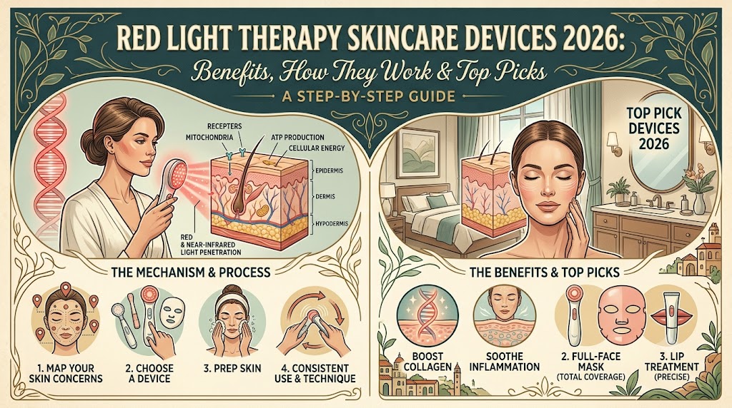 Red Light Therapy Skincare Devices 2026: Benefits, How They Work & Top Picks